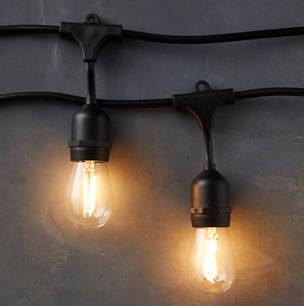 Commercial LED Light Strand, Black