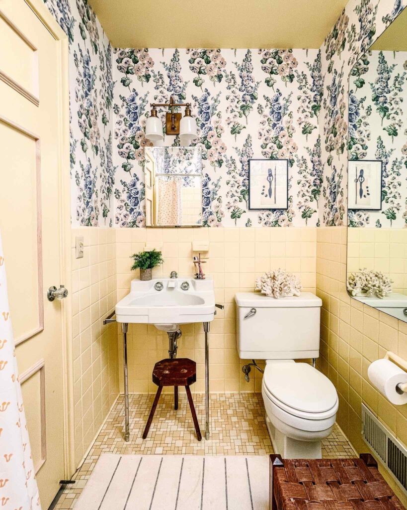 It's Here! Take a Look at the Design Reveal of Our Yellow Bathroom ...